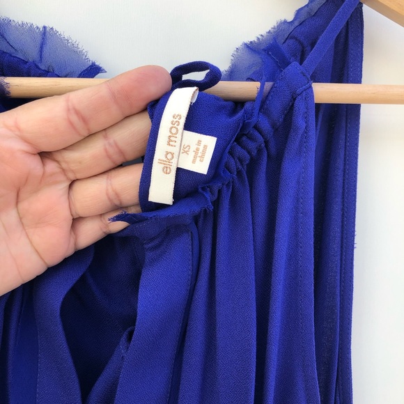 Ella Moss Purple Stella Halter Maxi Dress XS - Picture 6 of 7